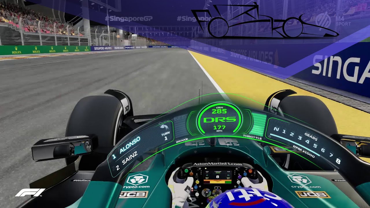 F1 23 - WCP HaloHUD 2023 1.0 RELEASE! (Onboard Fernando Alonso)