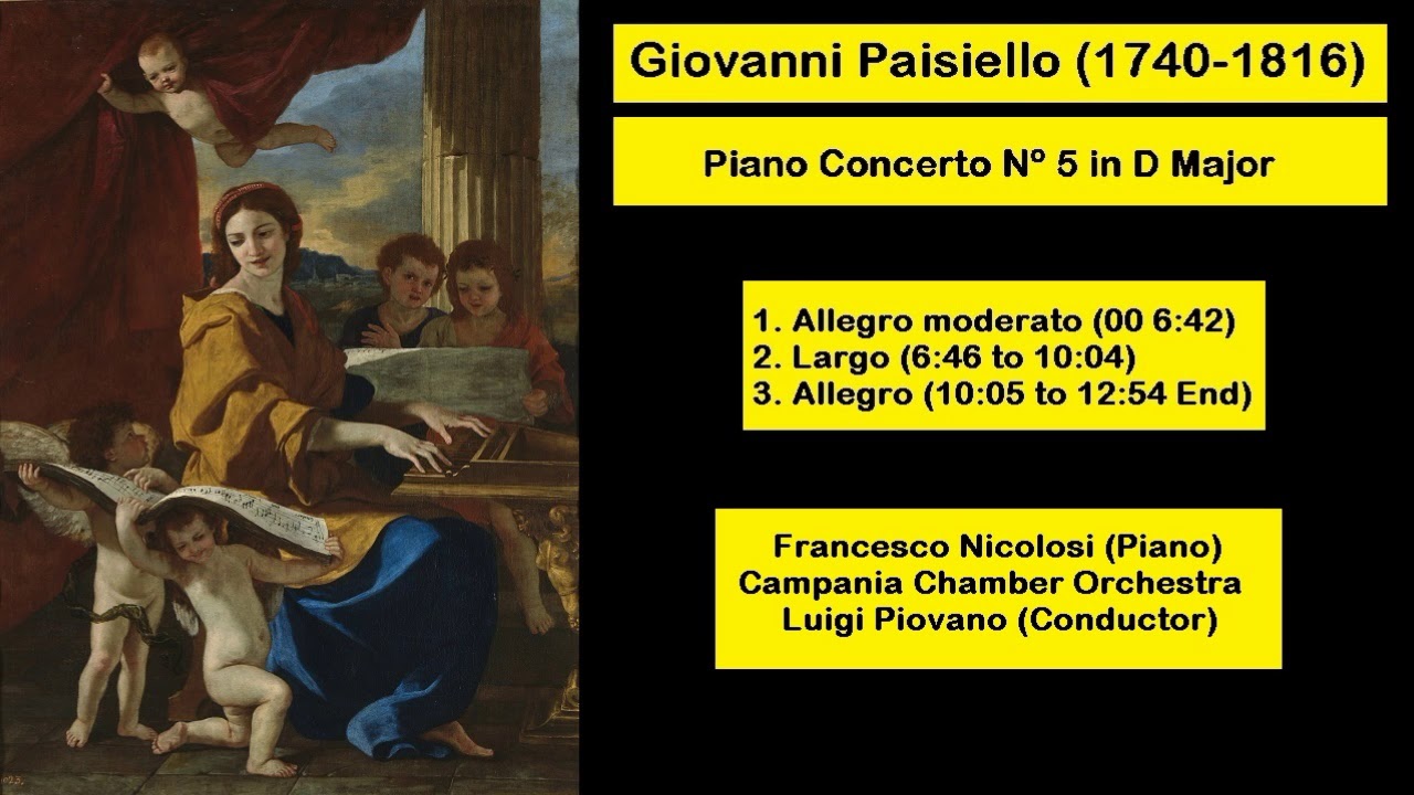 Giovanni Paisiello (1740-1816) - Piano Concerto Nº 5 in D Major