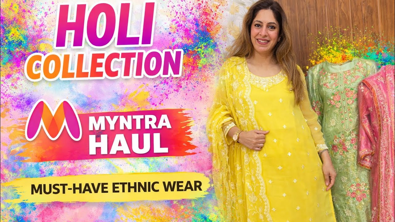 Myntra Holi Collection | Party Wear Suit | Myntra Haul 