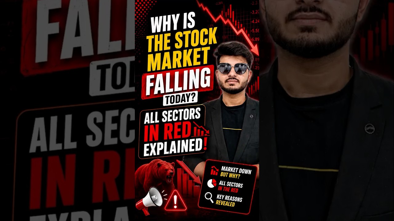 Why Is the Stock Market Falling Today? All Sectors in Red Explained! 📉