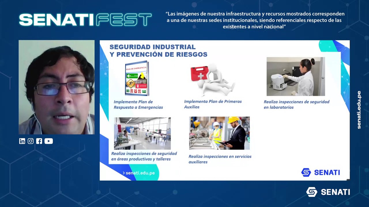 CHARLA CARRERA DE SEGURIDAD INDUSTRIAL Y PREVENCION DE RIESGOS-SENATI