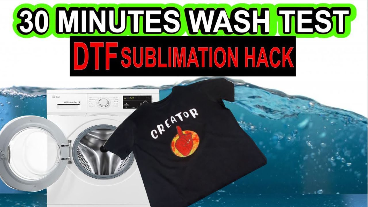 DTF Sublimation Hack 30 Min. Second wash TEST👕