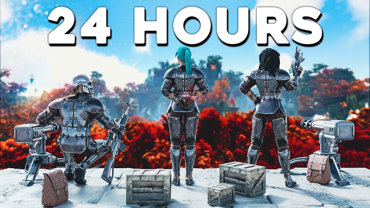 How a 20,000 Hour Tribe Survives 24 Hours in BEE CAVE! - A Full ARK Wipe Story