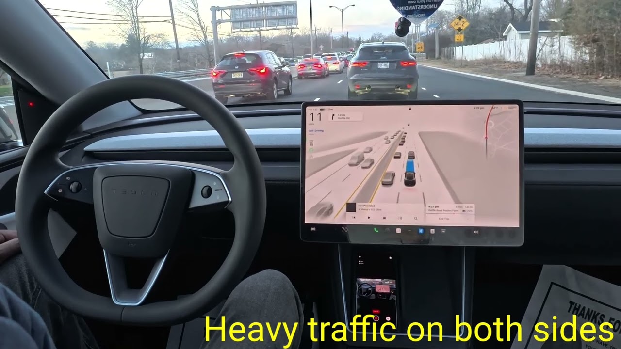 Car self drove me to the Poultry shop - Tesla #fsd14 #grok #robotaxis #selfdrivecars #teslafsd 