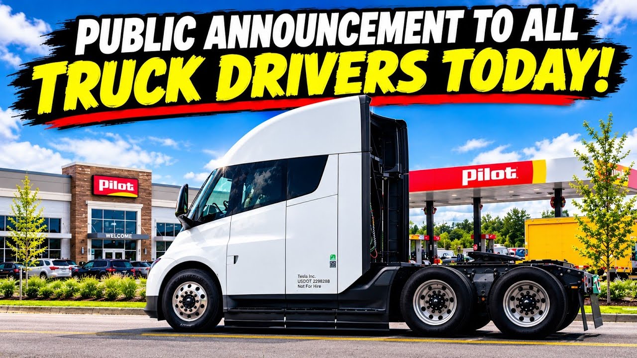 Breaking News! Pilot Public Announcement To All Truck Drivers Today! 