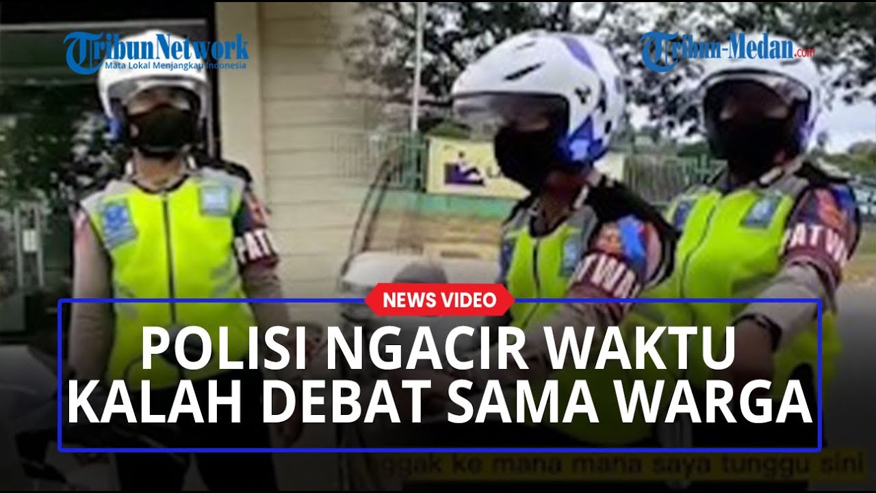 POLISI NGACIR saat Didebat Warga Ketika Mau Menilang di Depan Hotel