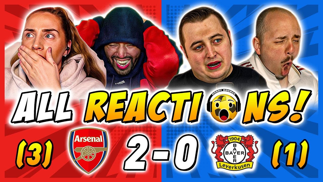 Arsenal and Rivals & Haters Fan Reactions to Arsenal 2-0 Bayer Leverkusen | Champions League Fan Rea