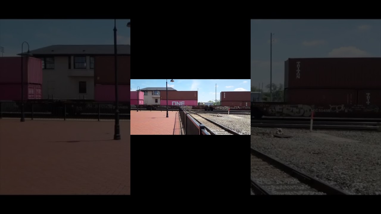 Slow Shipping Container Train, Joliet #trains #intermodalcontainers