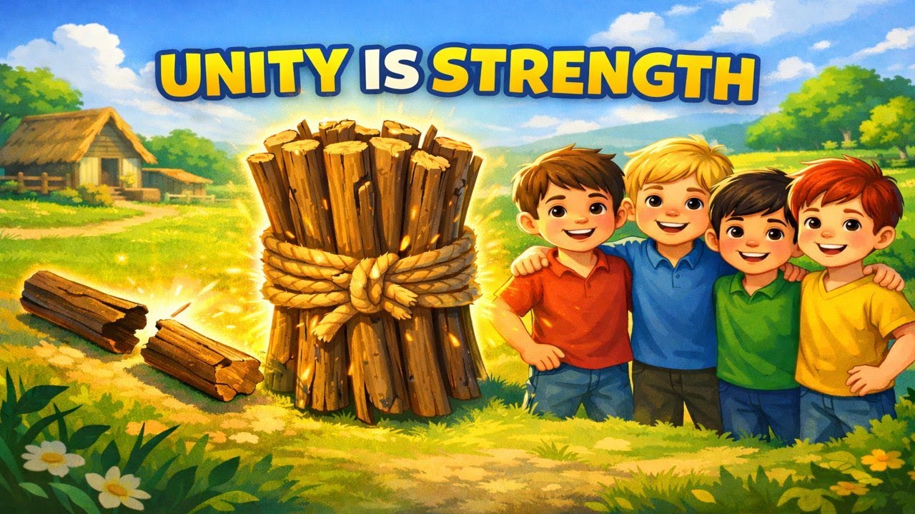 The Bundle of Sticks | Moral Story for Kids Unity is Strength