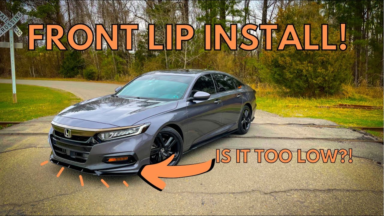 YOFER FRONT LIP INSTALL 2020 HONDA ACCORD 2018-2020
