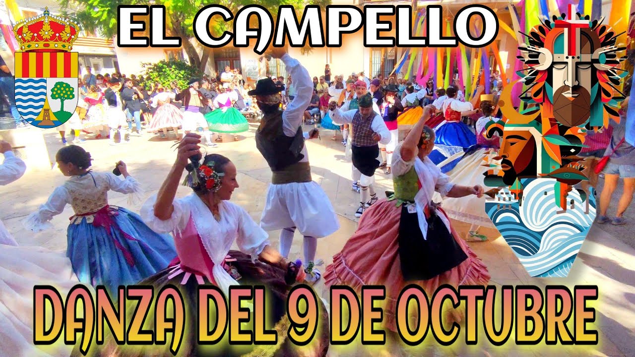 4K DANZA DEL 9 DE OCTUBRE - EL CAMPELLO #alicante #elcampello #morosycristianos #fiesta #danza#baile