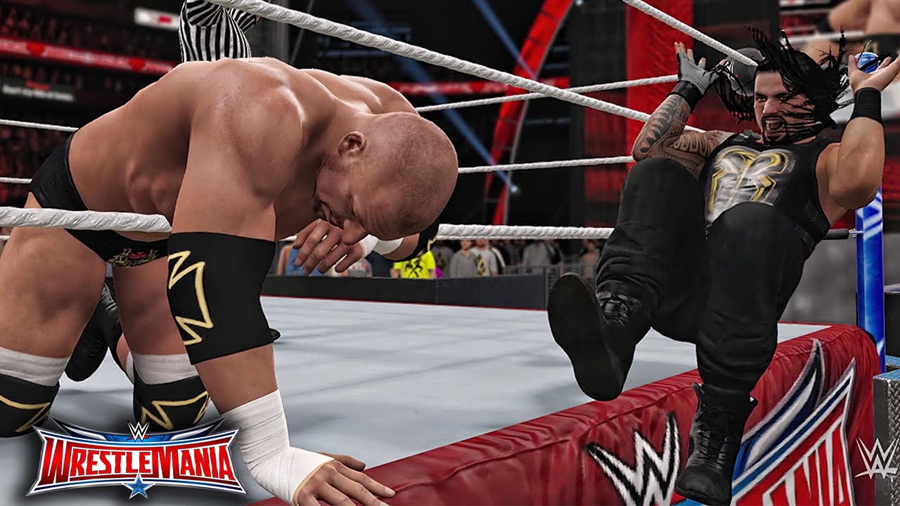 WWE 2K16 Wrestlemania 32 - Triple H vs Roman Reigns WWE World Heavyweight Championship Match!