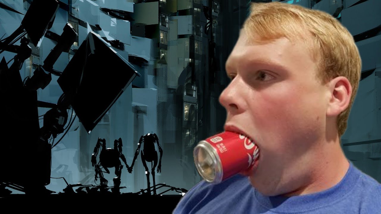 Playing Portal 2!