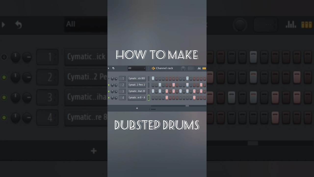How To Make Dubstep Drum Pattern 🥁 #shorts #tutorial #flstudio