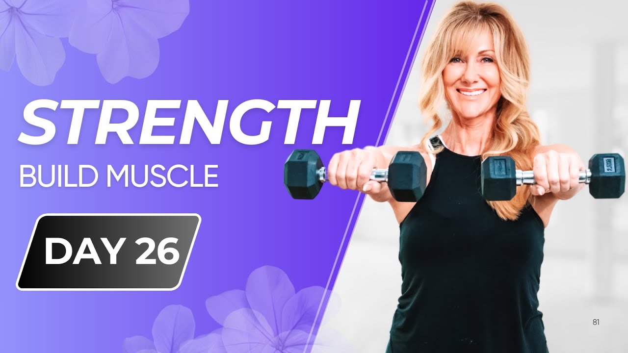 Full Body Strength Workout for Women 50+ | Build Muscle & Brain Power! (Day 26) New Year Challenge