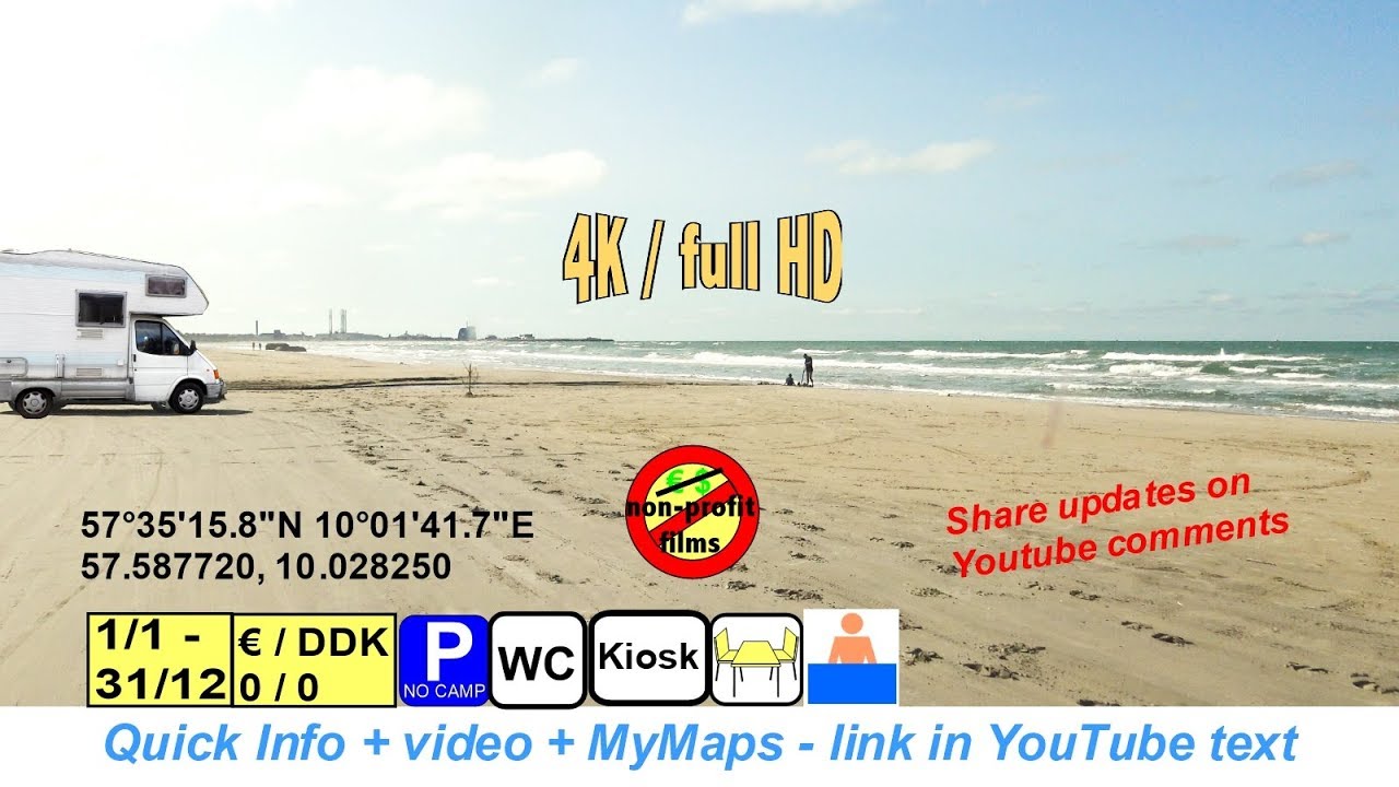Kjul Strand + Kiosk, Hirtshals 🅿🆓🏊 -55-
