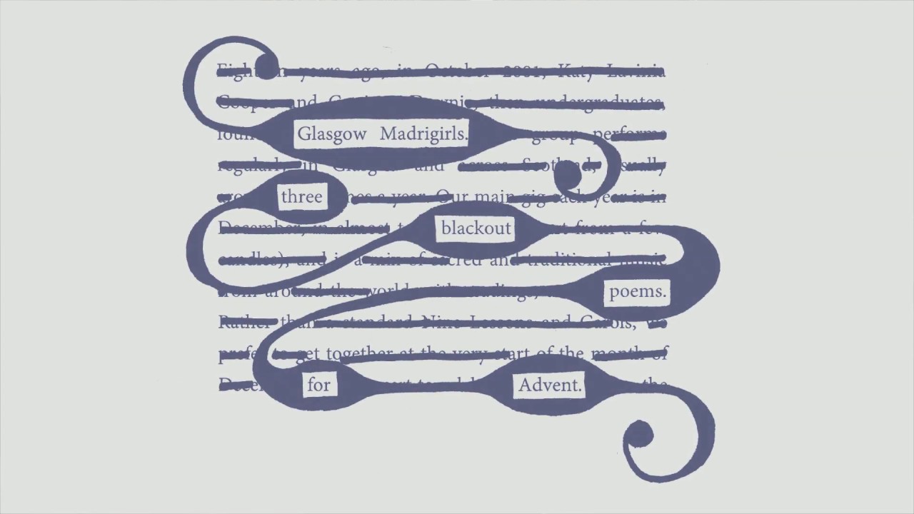 Three Blackout Poems for Upper Voices