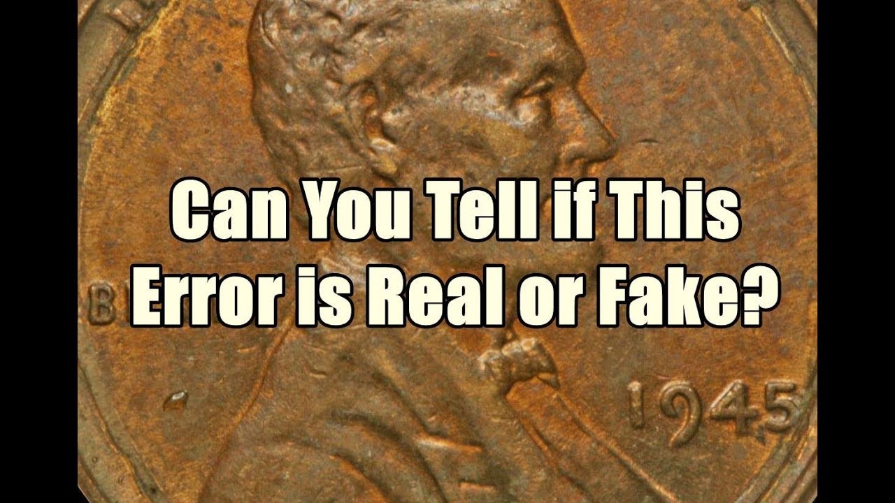 Is This Ebay 1945 Lincoln Cent Advertised as a Legit Error?  How to Spot Correct Valuable Coins