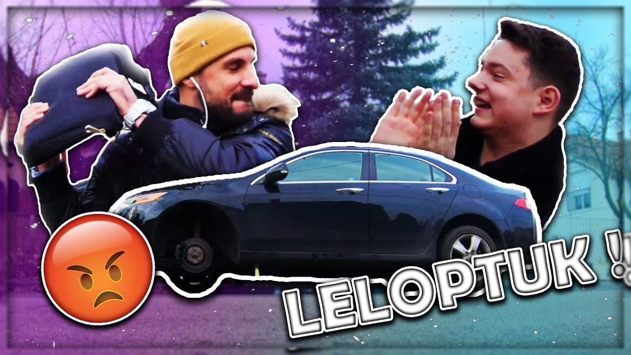 ÉJJEL ELLOPTUK BÁLINT KEREKÉT! 😂 *KIBORULT* | PRANK