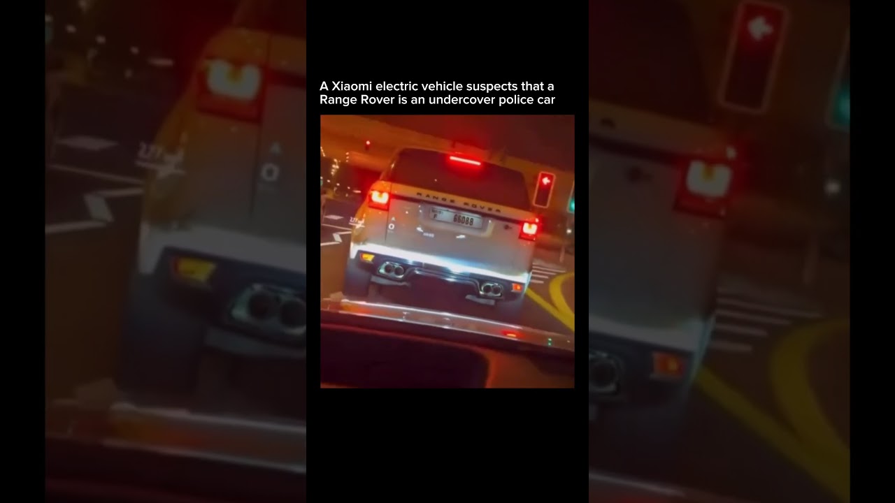 Xiaomi electric car mistakes Range Rover for undercover police 