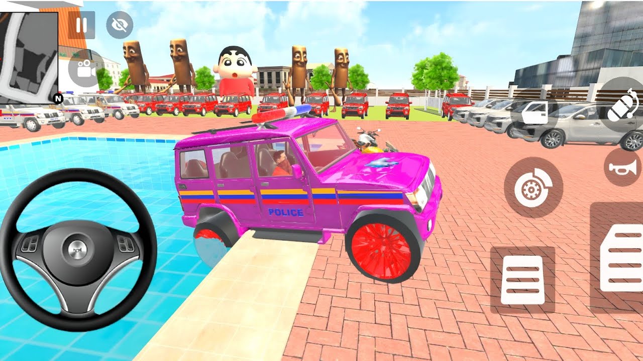 🚨Modified Car Wala: Franklin Order 🤩 In Indian Scorpio And create drives A🤑Indian Police SUV Game