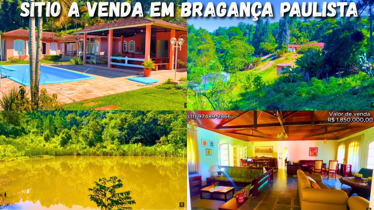 VENDO SITIO EM BRAGANÇA PAULISTA, BOM DE AGUA, E ACESSO TOTALMENTE ASFALTADO.