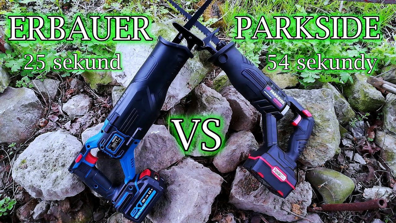 Piła szablasta PARKSIDE  Performance 20V z LIDLA vs Piła szablasta  ERBAUER 18 V z Castoramy