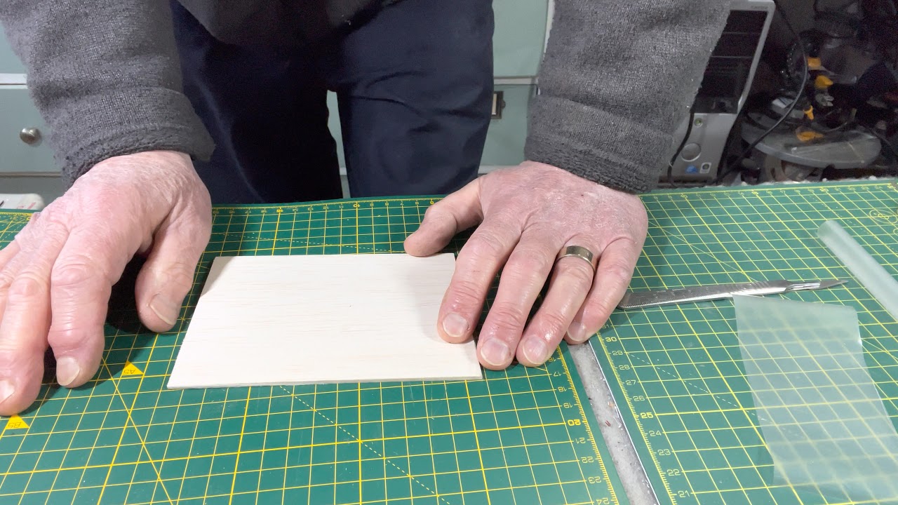 Laminating film on balsa