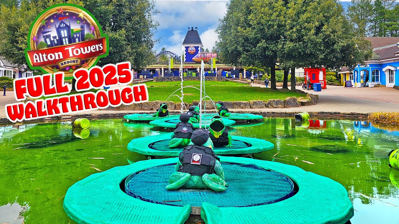 ALTON TOWERS 2025 Walkthrough | Every Ride, Area and Attraction (March 2025) [4K]