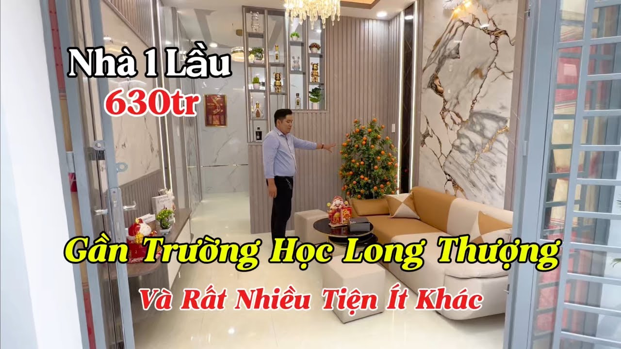 Nhà Gần Trường Tiểu Học Và THPT Long Thượng 👉 Nhà 1 Lầu Chính Chủ Gửi Đúng 630tr Full Khu Dân Cư 
