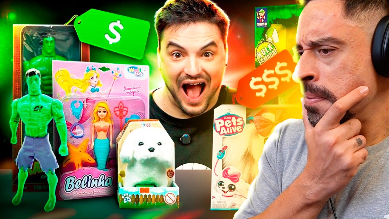 BRINQUEDO CARO vs. BARATO - QUAL GANHA? Reagindo ao Felipe Neto