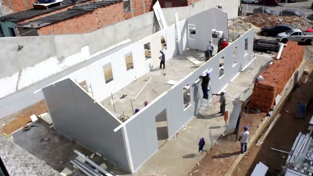 CCB Construção Pré Moldada  em Isopainel para 180 pessoas, JD Stelamaris- Jandira-SP .