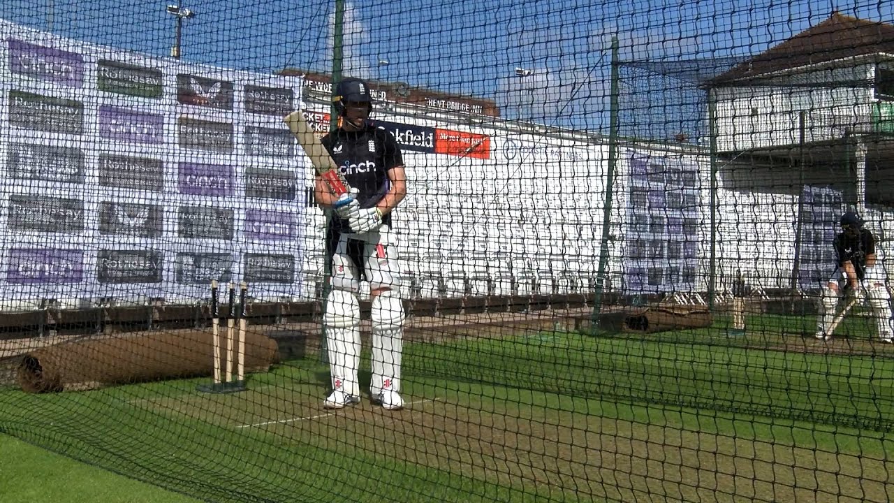 England cricket squad training ahead of start of second West Indies test match at Trent Bridge 🏏