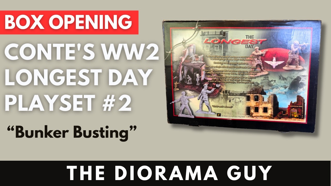 Box Opening of Conte's WWII Longest Day Playset #2 Bunker Busting | by The Diorama Guy