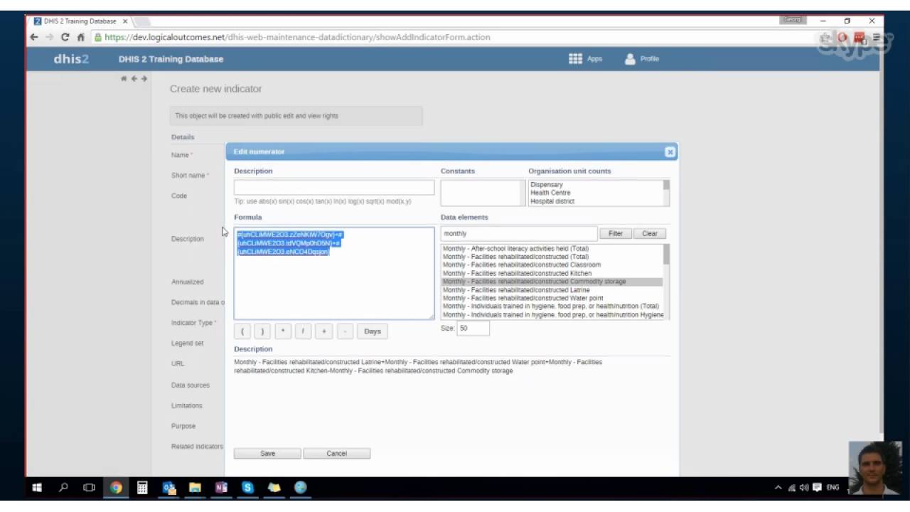 DHIS2 Assignment: Creating Indicators
