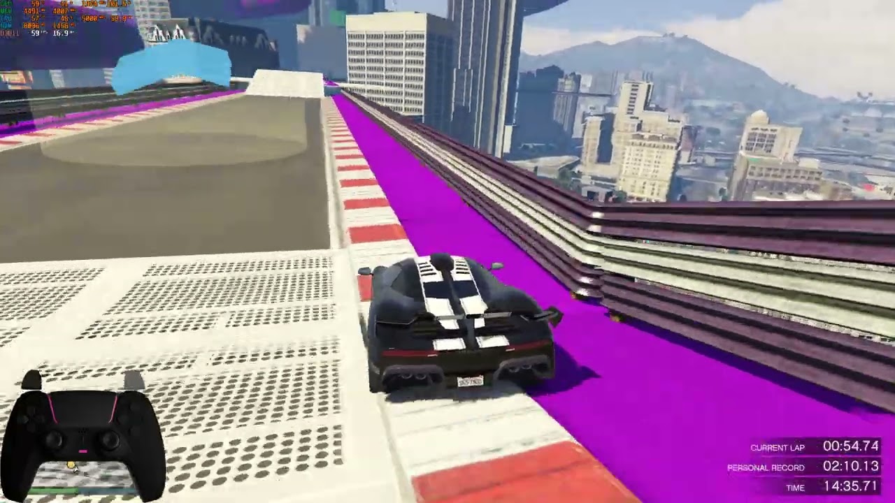 GTA 5 Wall Climb PB (2:09.965 - 59 fps)