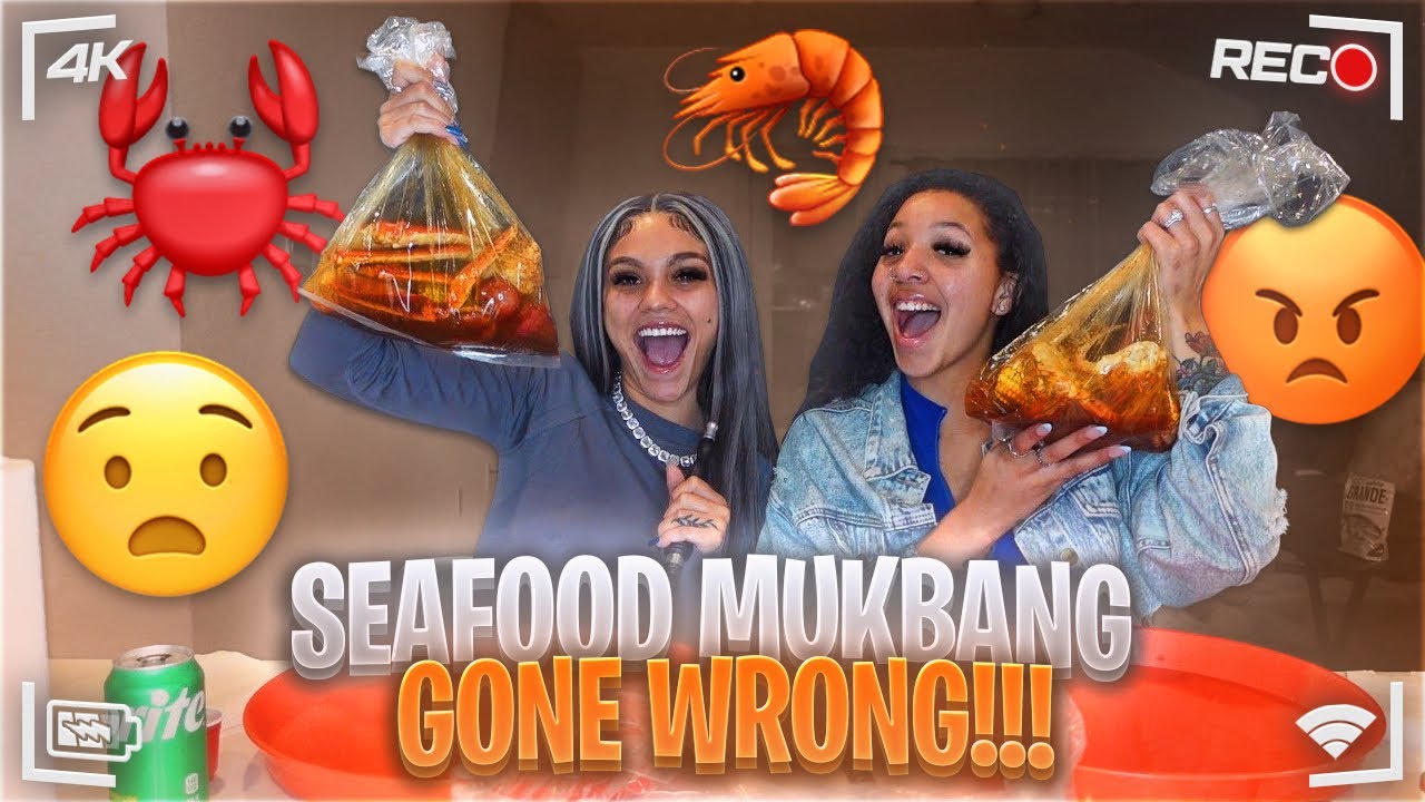 Мукбанг с морепродуктами становится грязным!! 😳 Часть 1