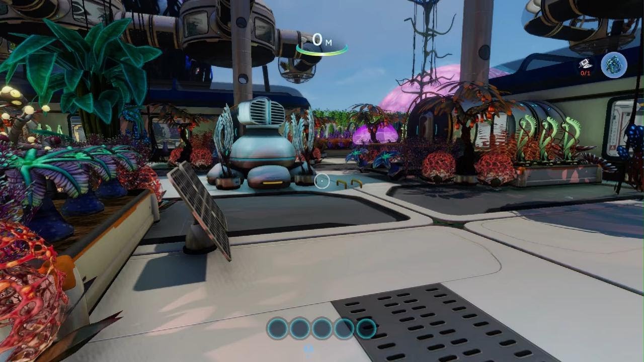 PS5 20fps)))) Subnautica Creative: Base at the starting of the game above the water.