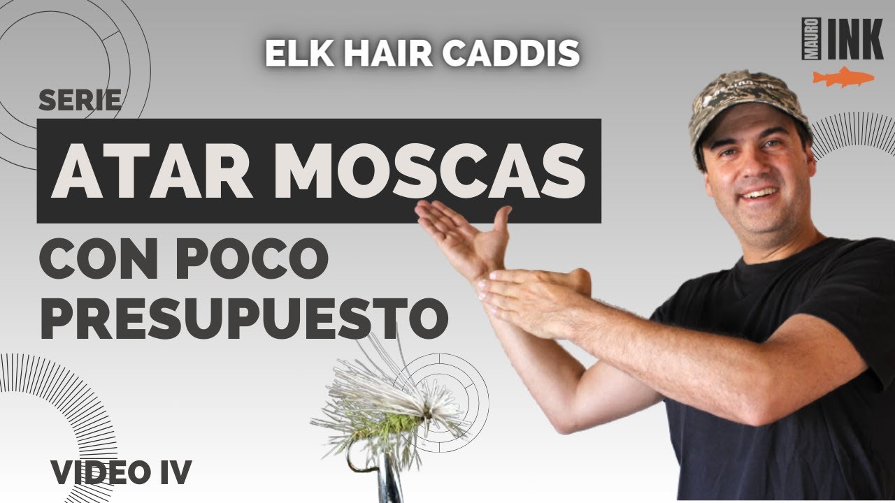 Elk Hair Caddis, Atado de Mosca Elk Caddis / Moscas para Pescar (Pesca con Mosca Fly Tying)