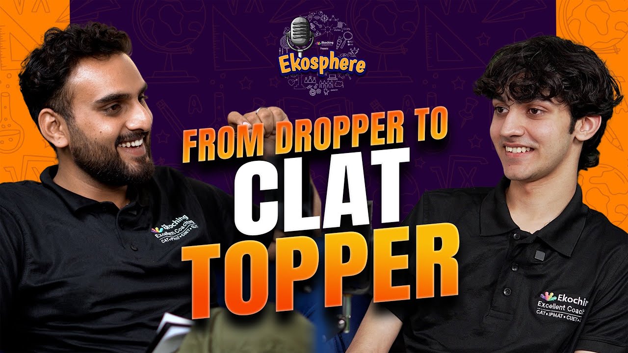 From Failure to AIR: How a CLAT Dropper Became a Topper | Ekosphere Podcast