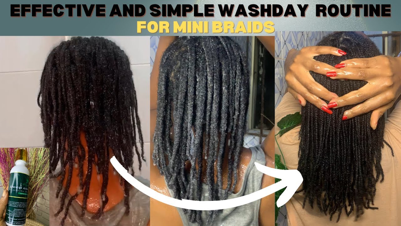 Мини-косички, челлендж по отращиванию волос, рутина мытья волос.