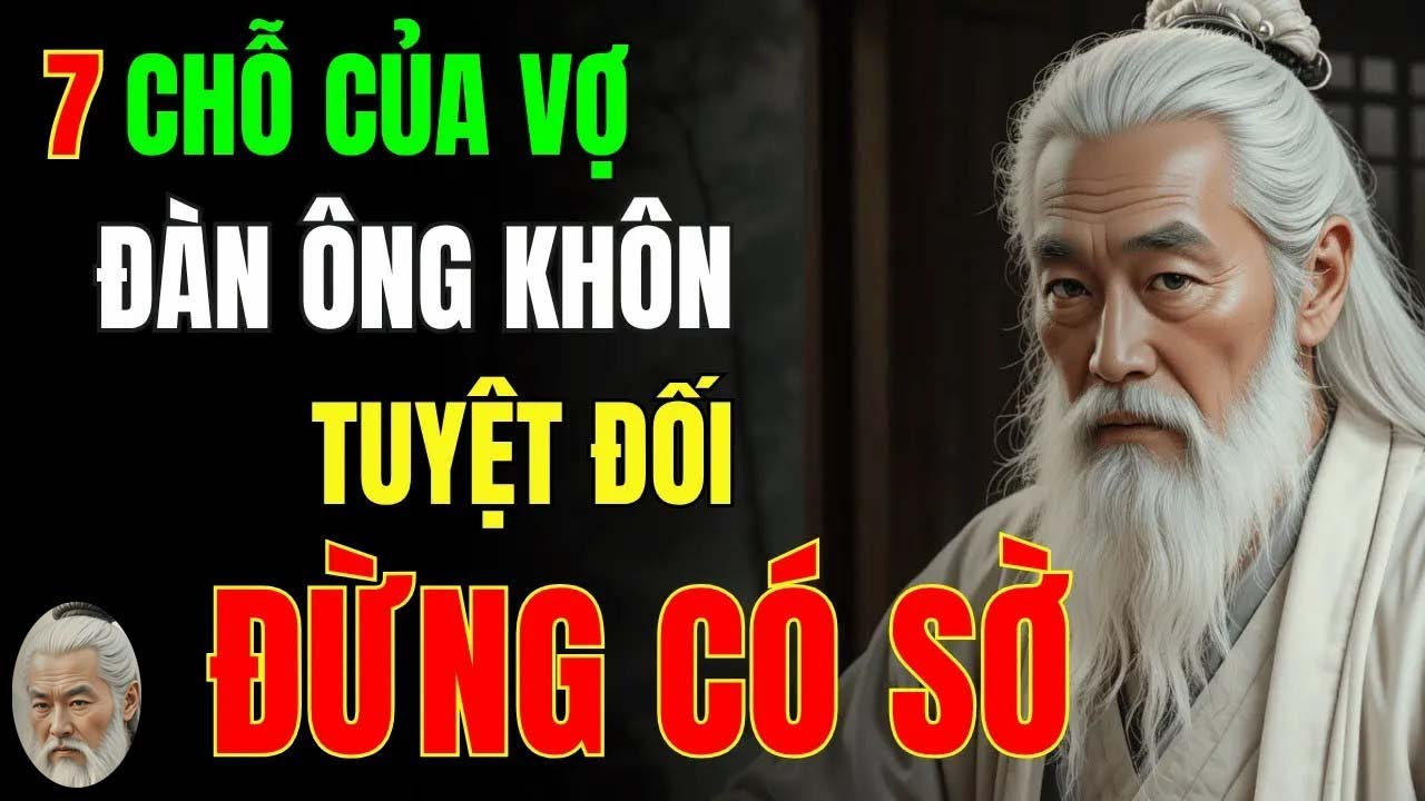 Cổ Nhân Dạy   Đàn Ông Khôn Đừng Dại Đụng Vào 7 Chỗ Này Của Vợ   Triết Lý Cuộc Sống