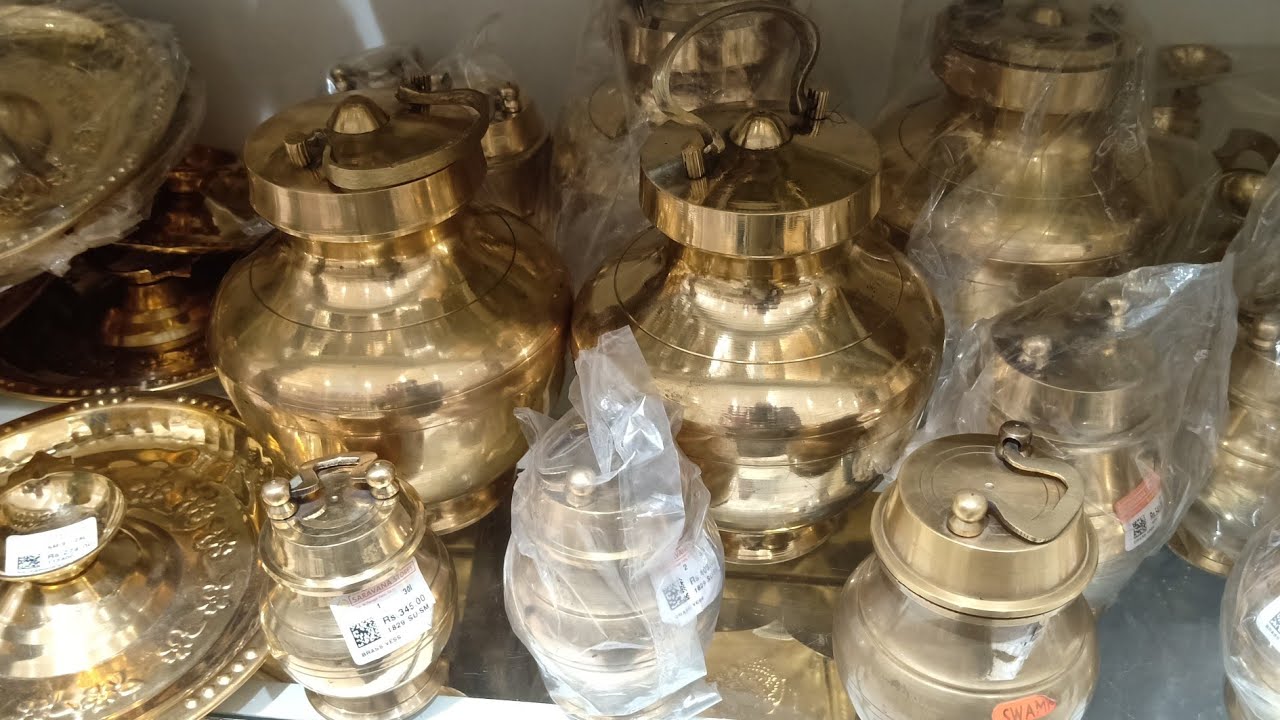 Brass and copper collections at Saravana stores//pooja item/idols collections with price//Rams choic