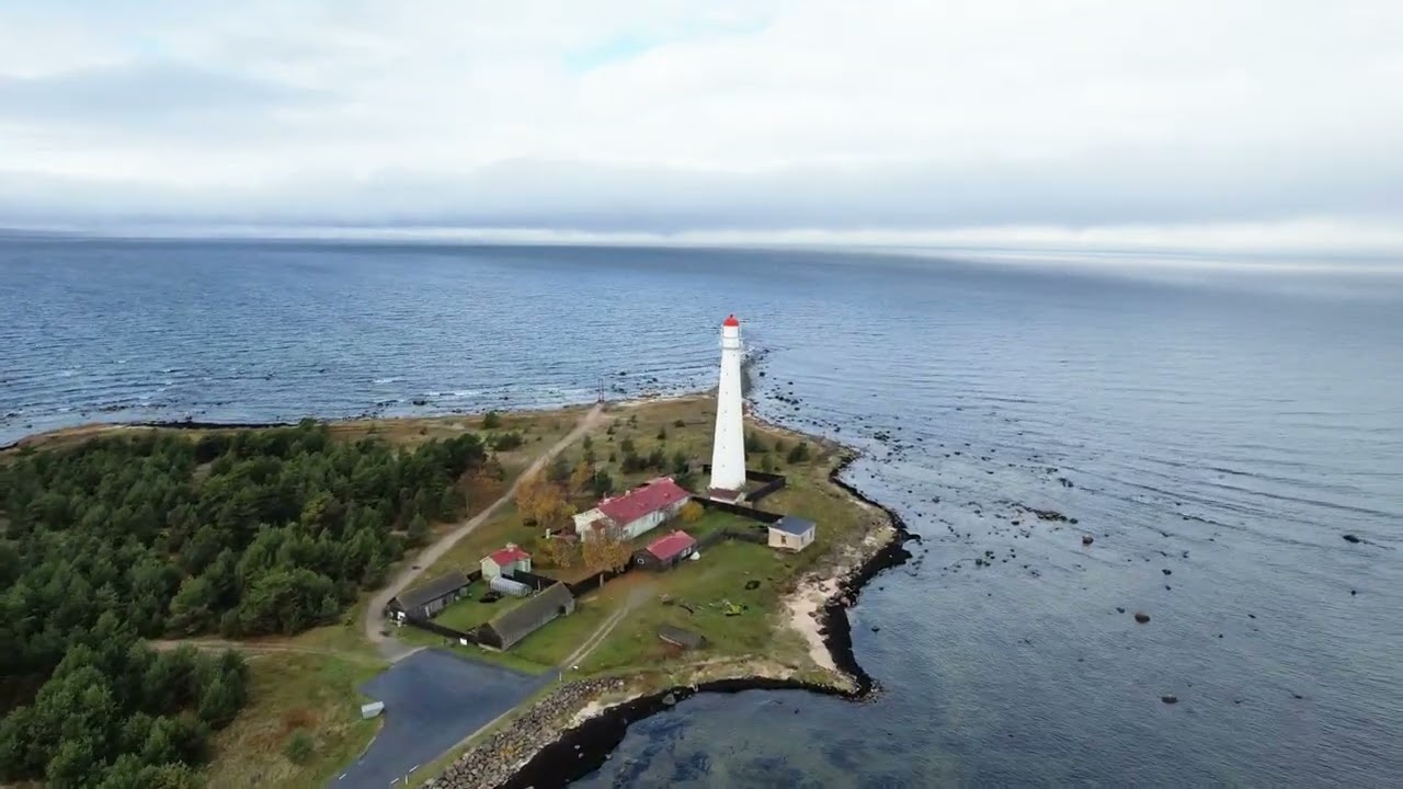 HIIUMAA Tahkuna LIGHTHOUSE, drone footage, ...... tuletorn