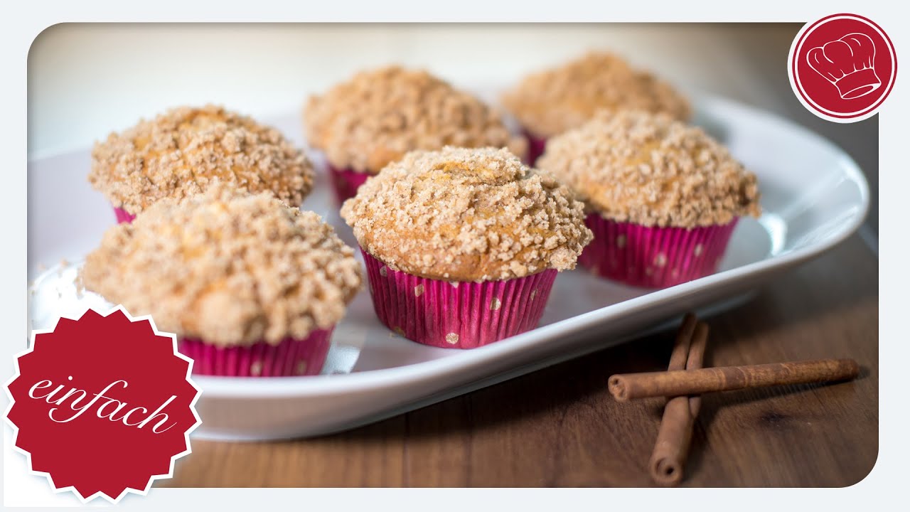 Apfelmus-Muffins mit Zimt-Streuseln | elegant-kochen.de