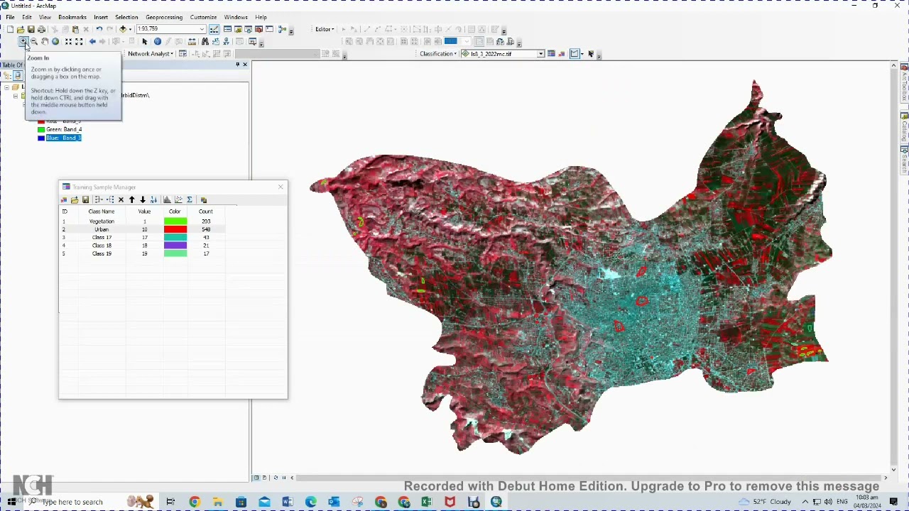 فيديو مختصر-التصنيف مرئية لاندسات في برنامج ArcMap