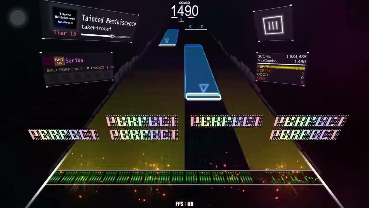 Tainted Reminiscence / Tier 15 / DanceRail3 譜面確認