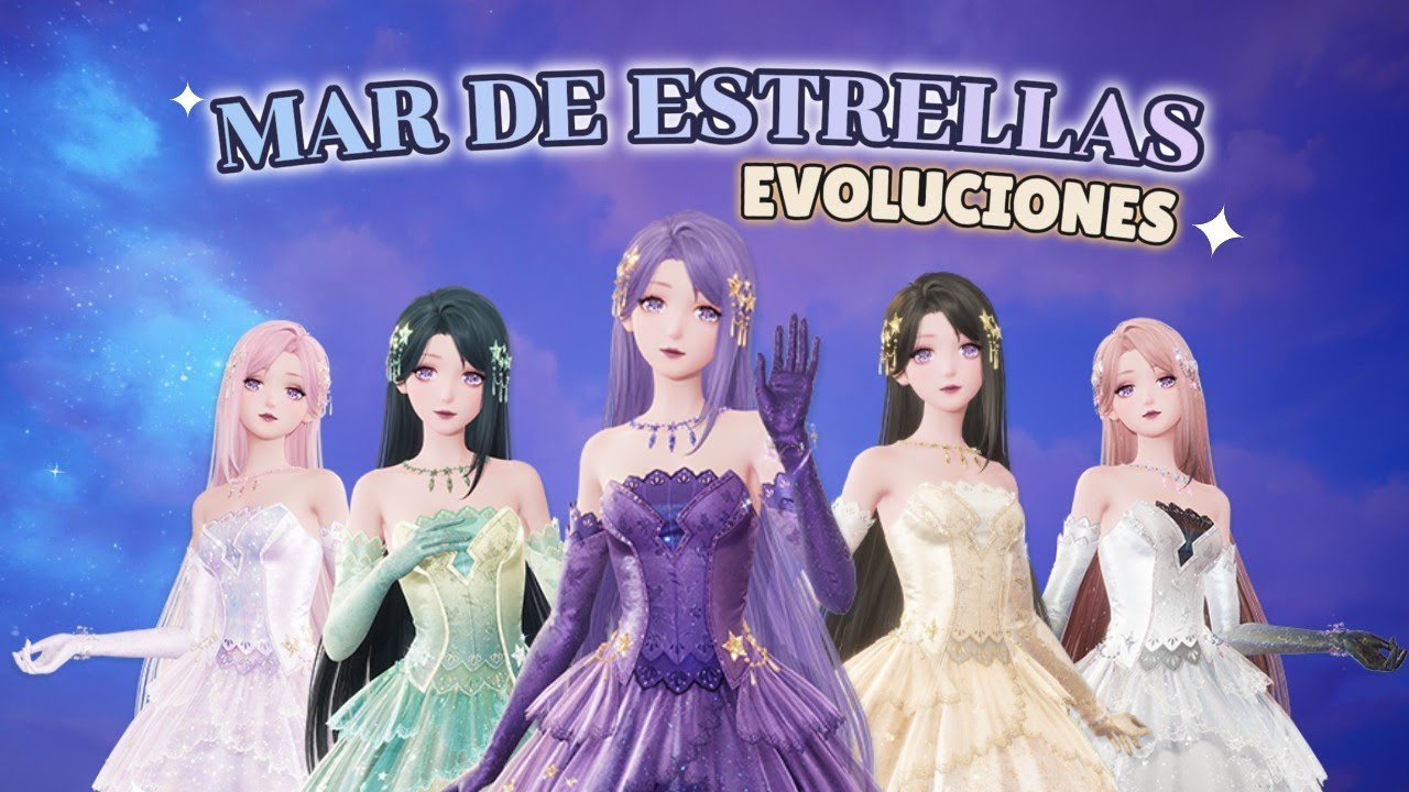 🌟 Así lucen todas las evoluciones de Mar de Estrellas | Infinity Nikki ✨