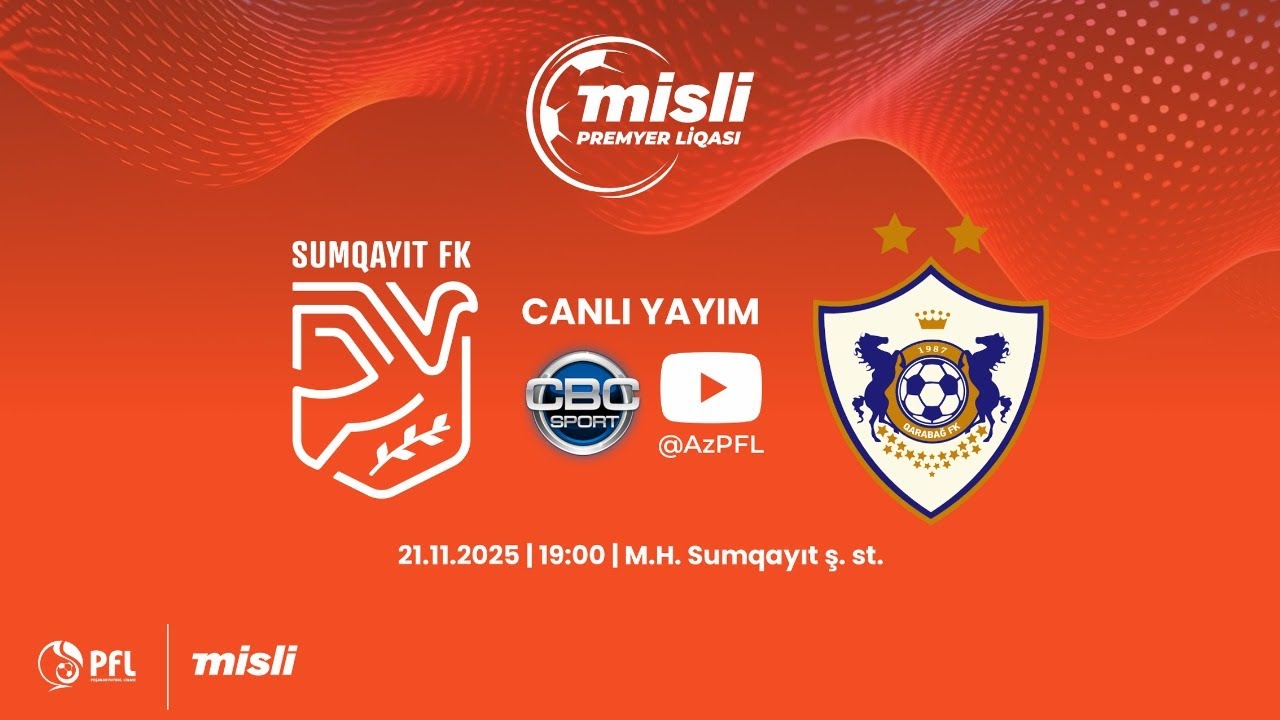 Misli Premyer Liqası 2025/2026 XII tur  &ldquo;Sumqayıt&rdquo; &ndash; &ldquo;Qarabağ&rdquo;