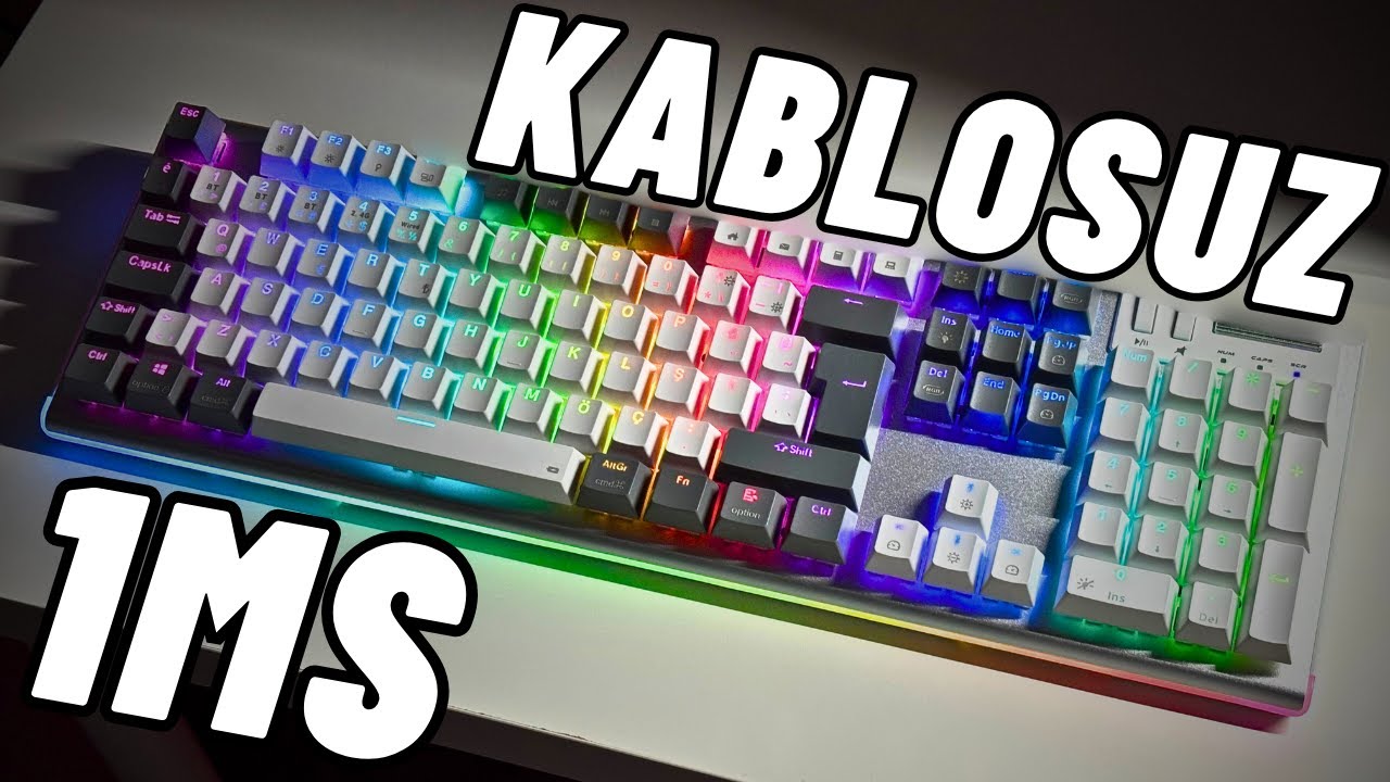 TAM BOY KABLOSUZ F/P OYUNCU KLAVYESİ (Rampage Carbon Pro)